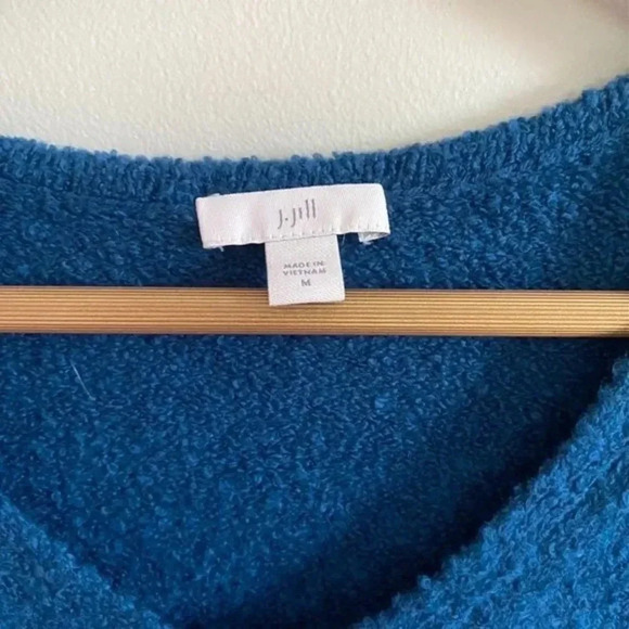 J. Jill Blue V Neck Sweater - Picture 8 of 12